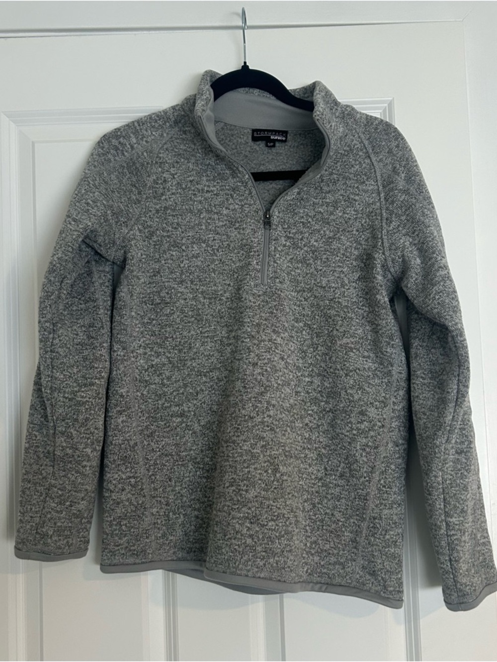 Women’s Gray Half-Zip Fleece Pullover